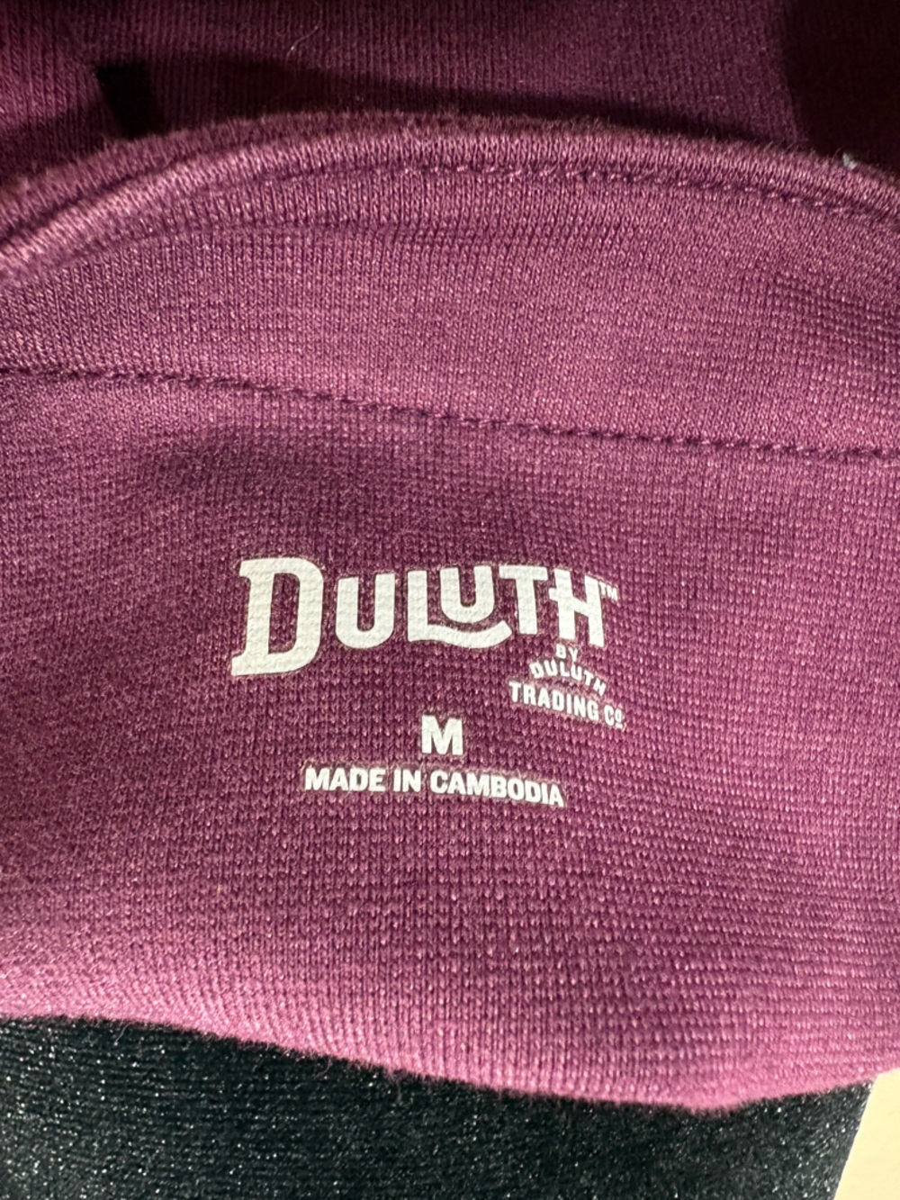 Duluth Trading Co Plum Long Sleeve Tunic - Picture 6 of 6